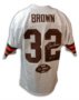 Jim Brown Autographed Browns Jersey